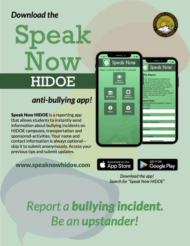 HIDOE's Speak Now app